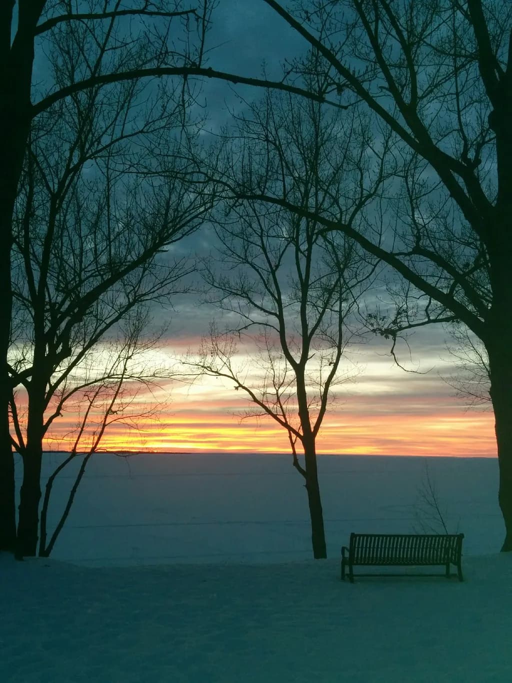Winter Sunset Serenity