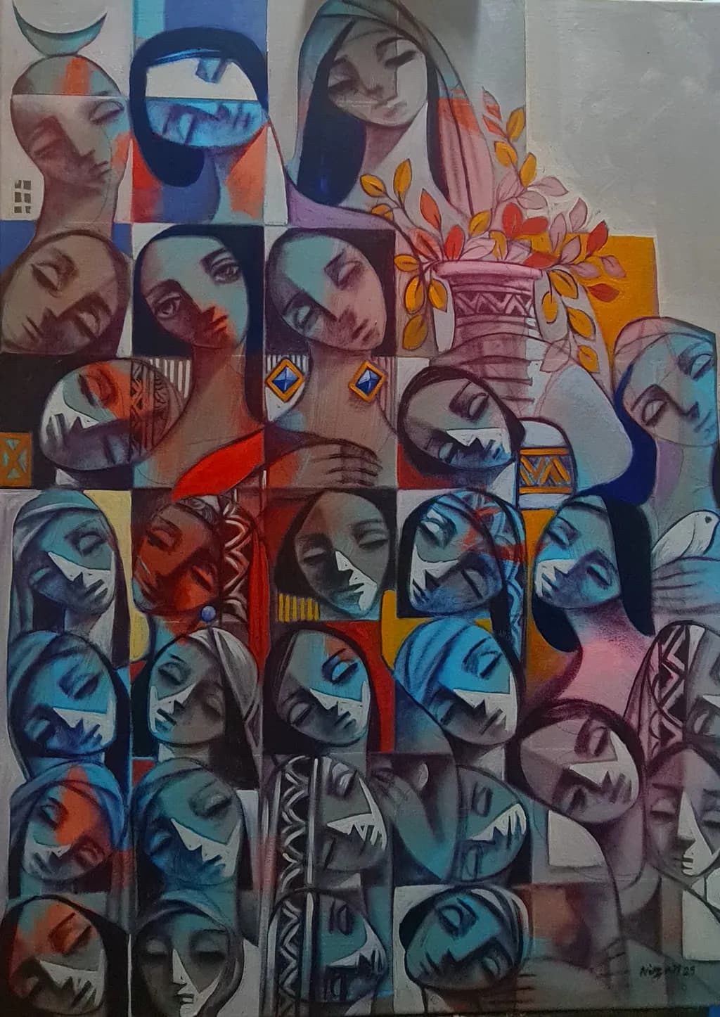 Whispers of Identity: A Tapestry of Faces and Emotions