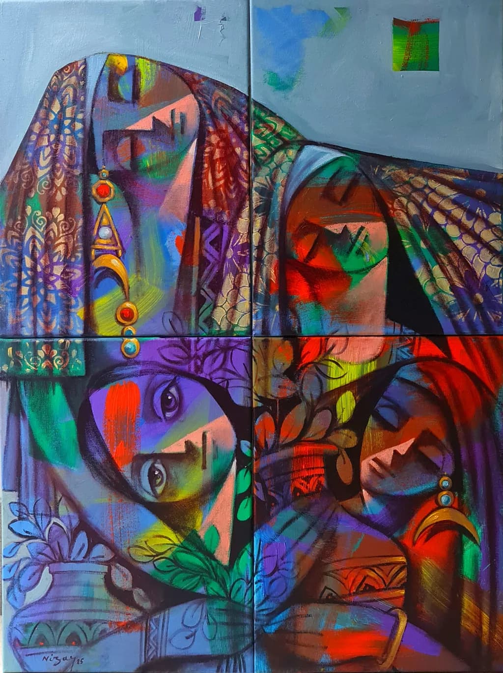 Whispers of Color: A Journey Through Cultural Elegance and Emotion