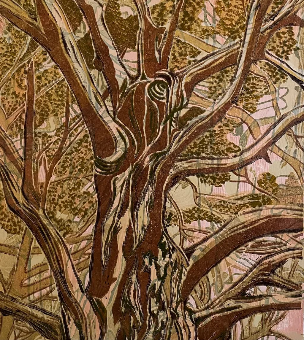 Whispers of the Ancient Tree: A Dance of Branches and Leaves