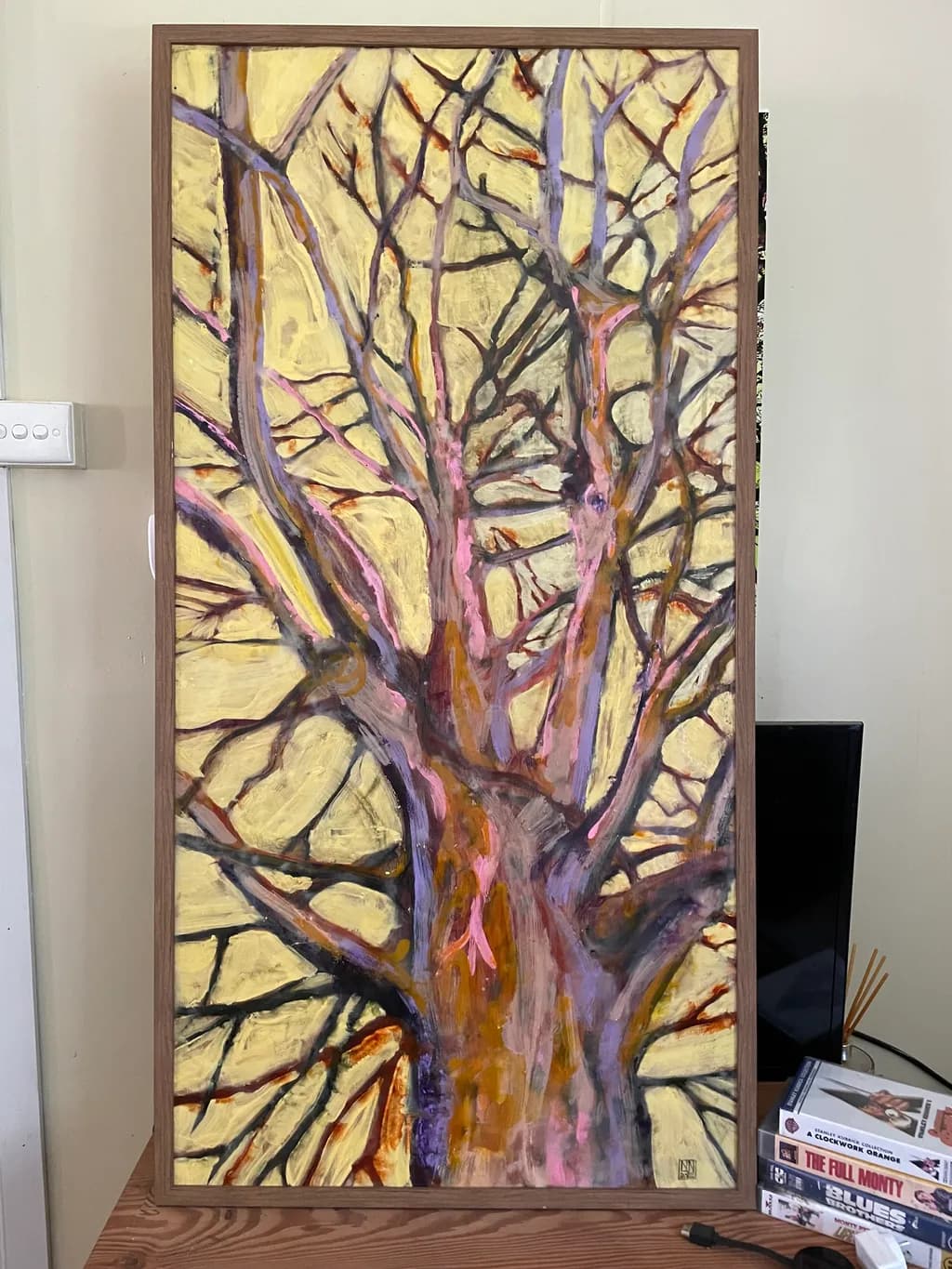 Whispers of Color: An Abstract Journey Through Tree Branches and Textures