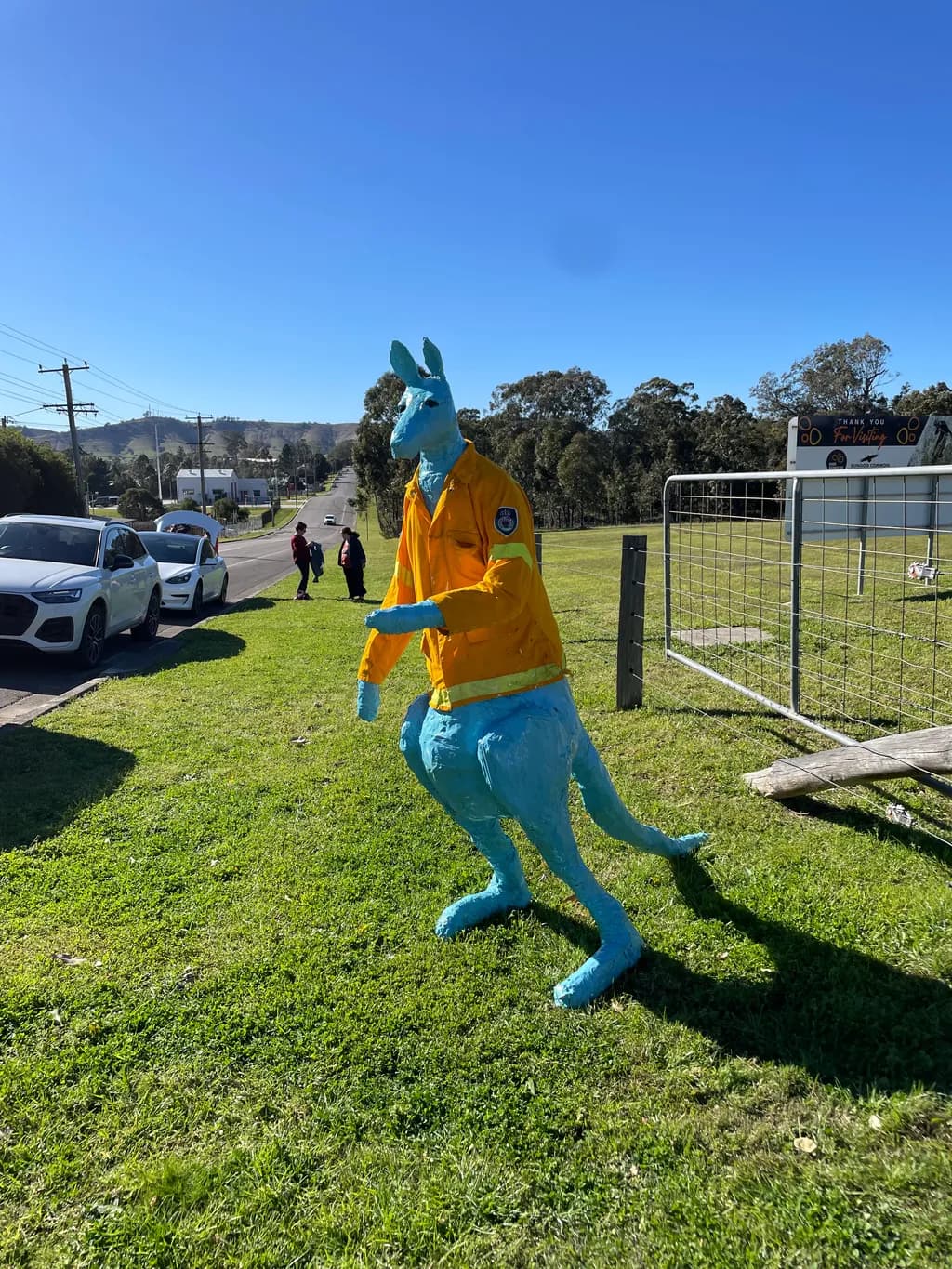 Colorful Kangaroo Sculpture