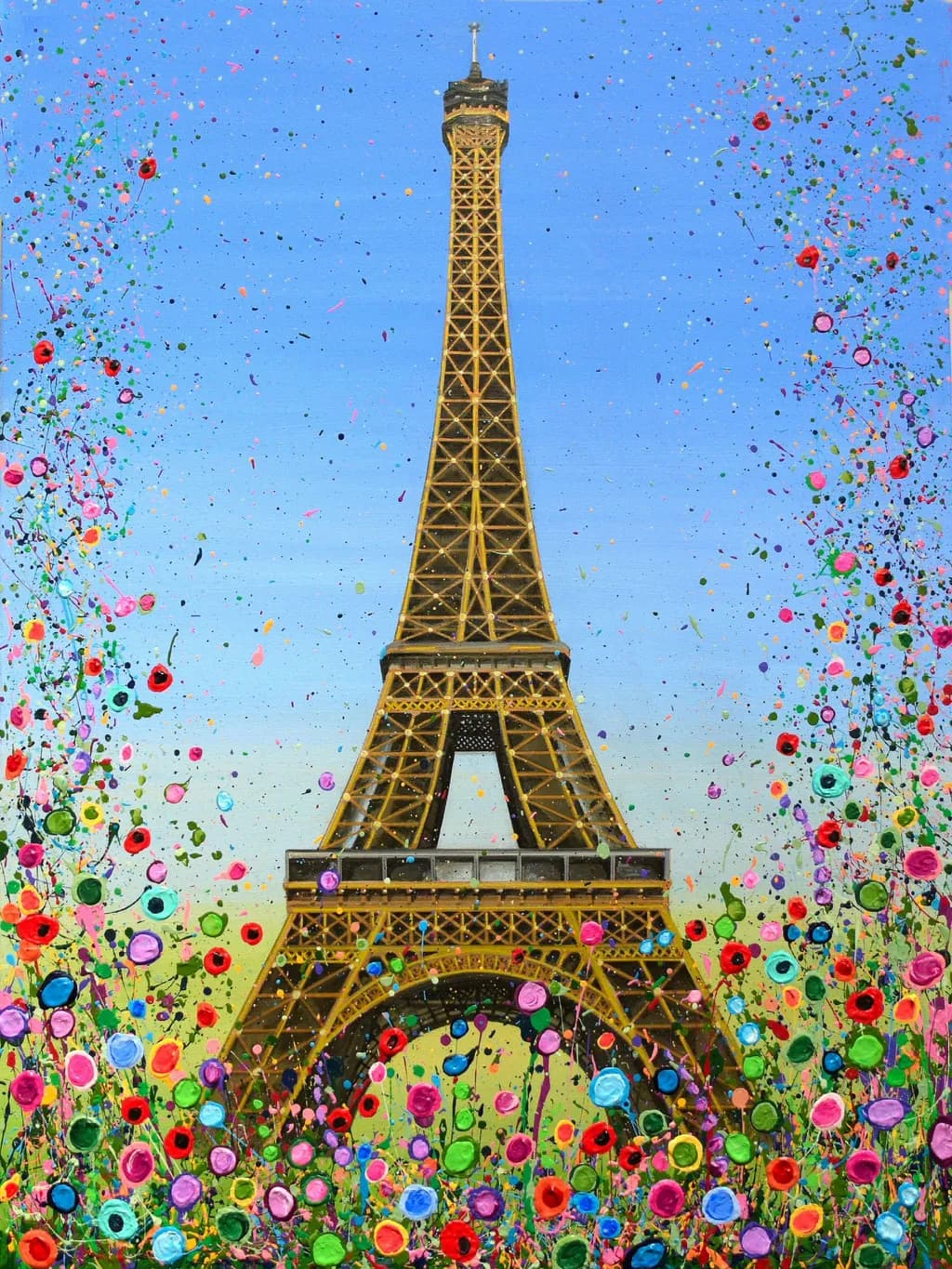 Eiffel Tower in Bloom: A Vibrant Celebration of Parisian Charm