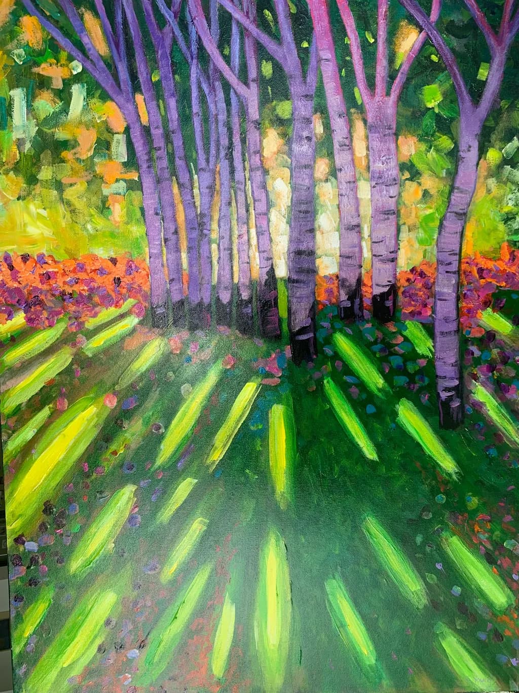 Whispers of Light: A Vibrant Forest Dance