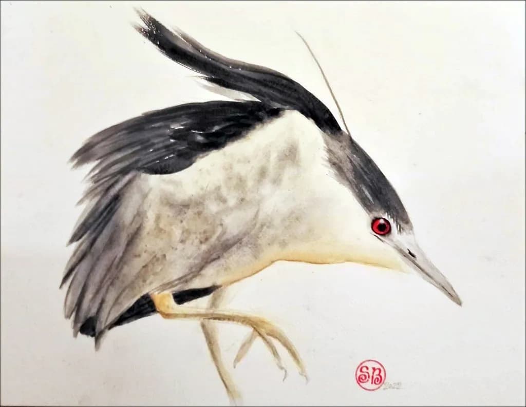 Whispers of the Marsh: A Striking Portrait of a Heron in Motion