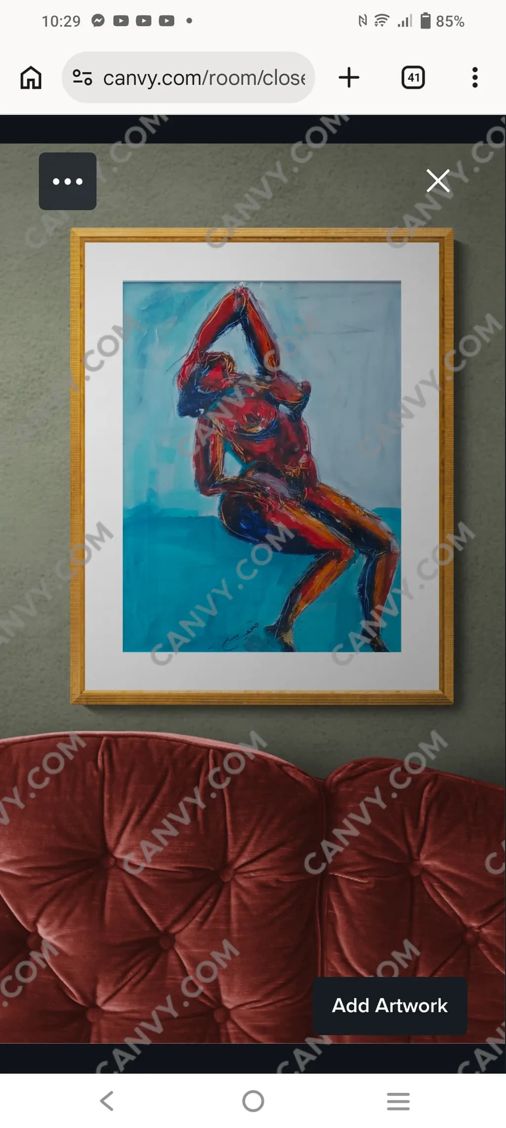 Crimson Pose