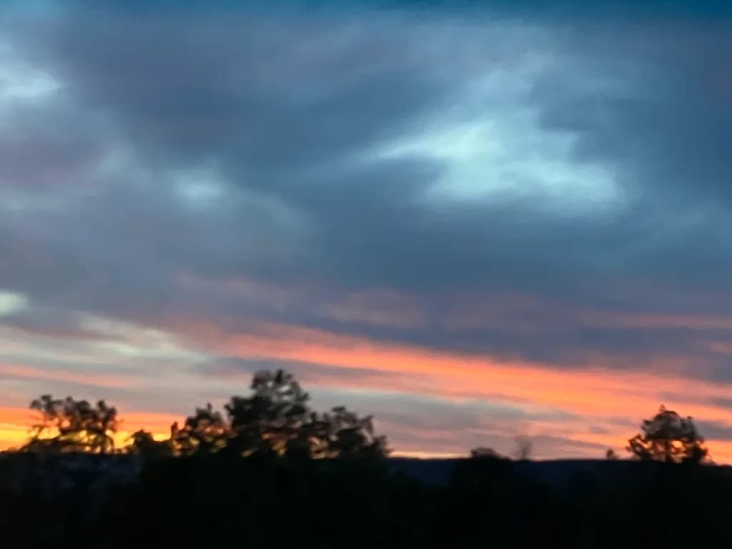 Tranquil Sunset Silhouette