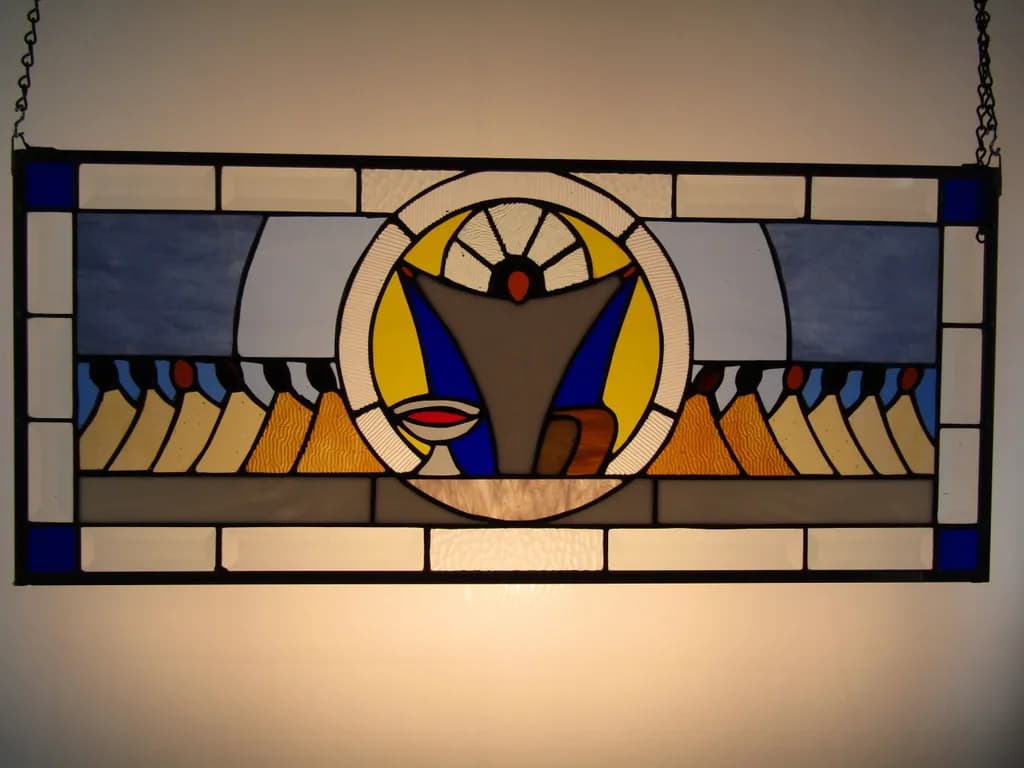 Radiant Harmony: A Colorful Stained Glass Journey Through Light and Design