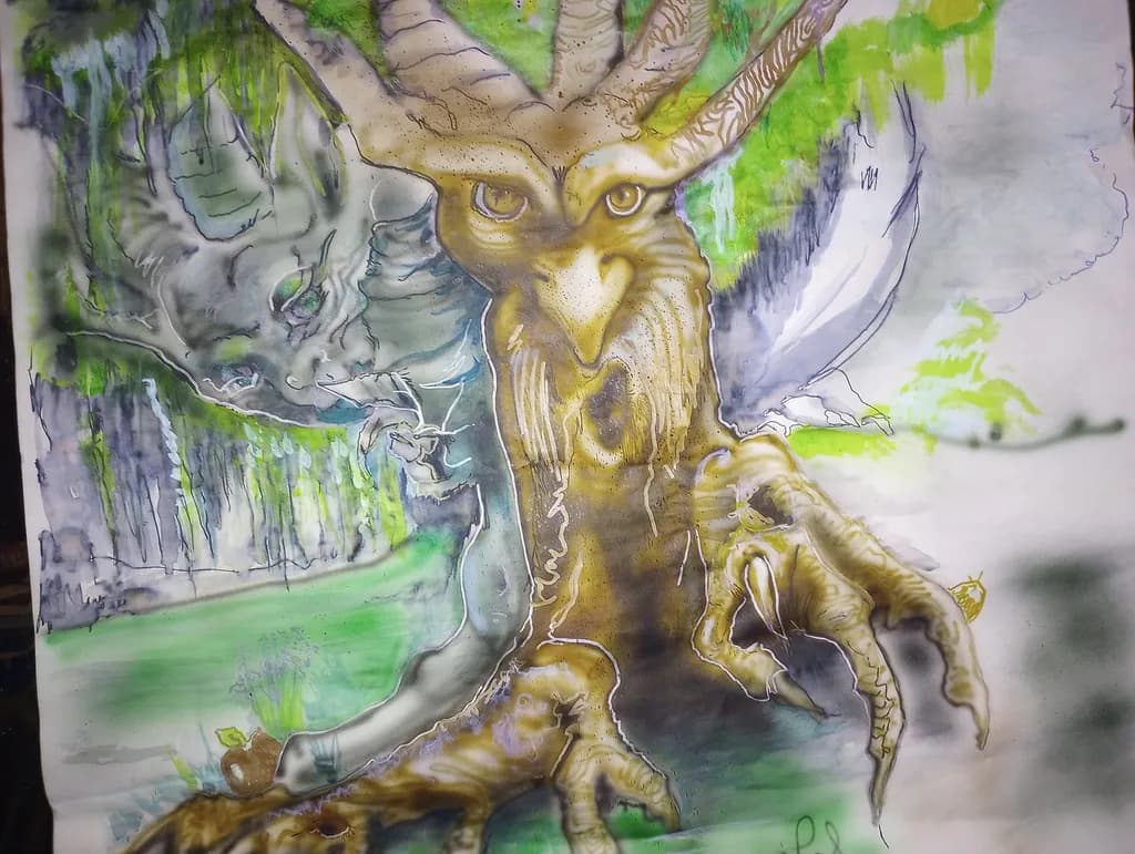 Whispers of the Enchanted Grove: A Mythical Encounter with Nature's Guardians
