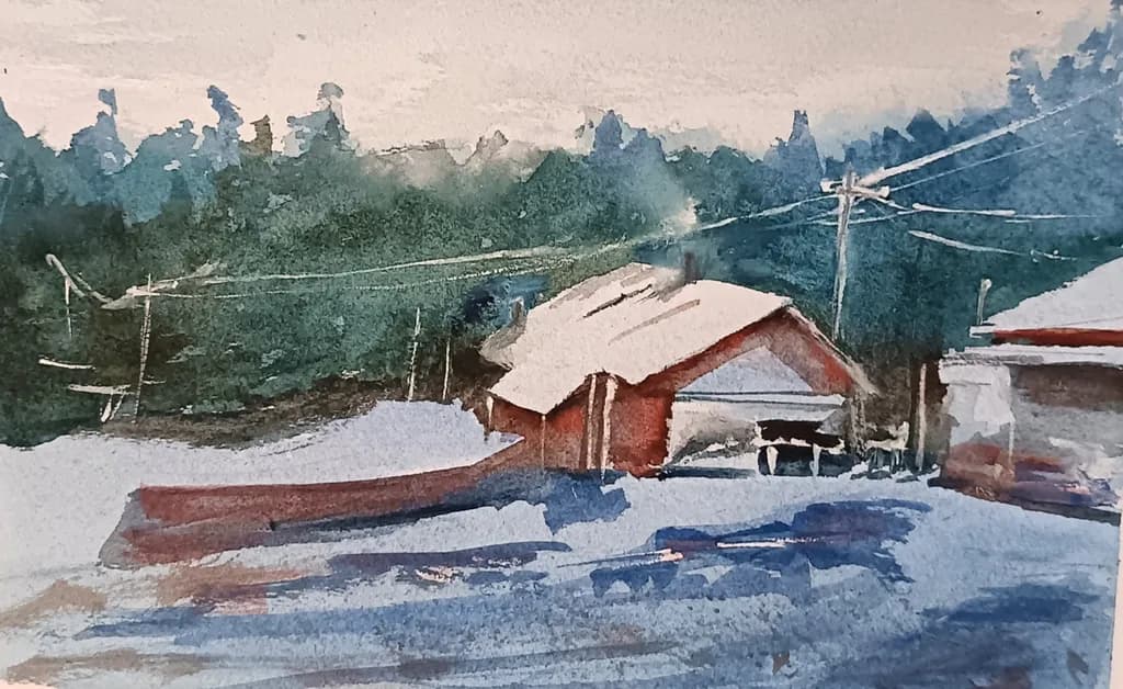 Snowy Roofline