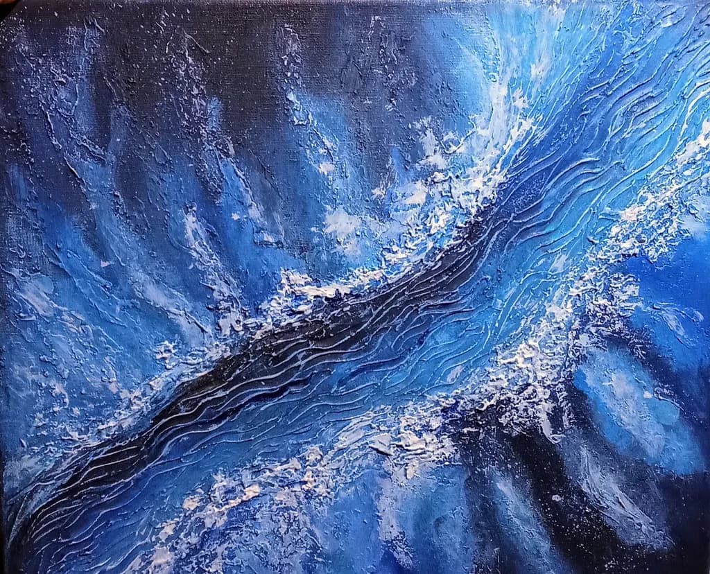 Ethereal Waves: A Journey Through the Depths of Blue Serenity