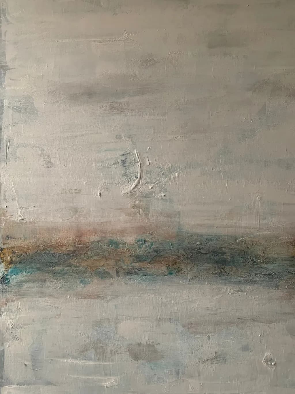 Whispers of Tranquility: A Serene Abstract Landscape in Soft Hues