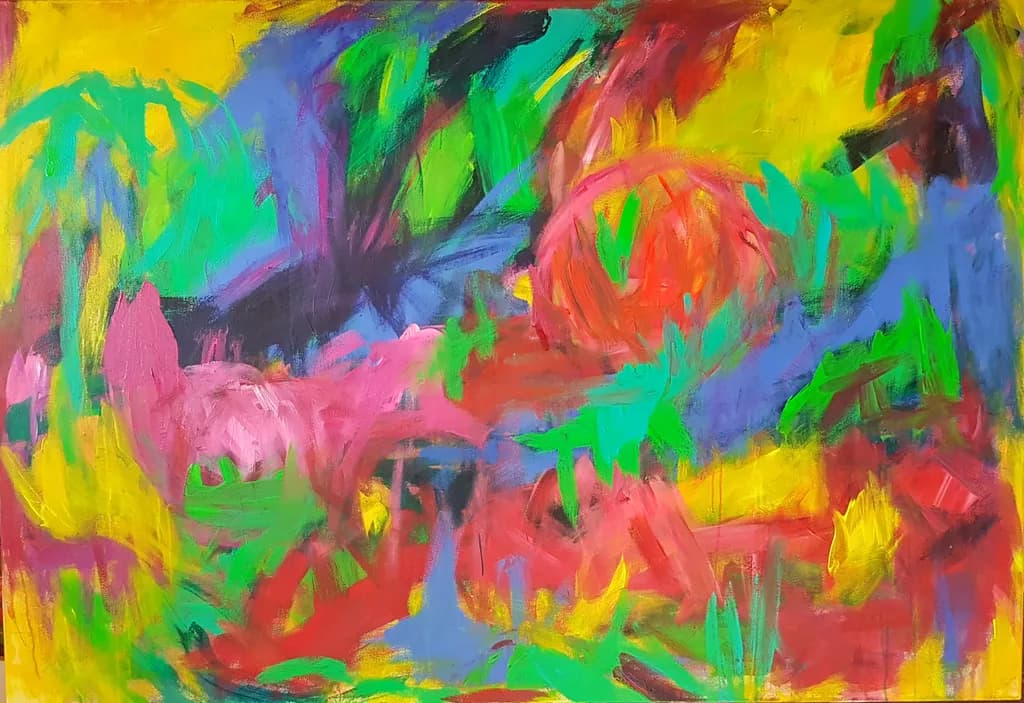 Vibrant Chaos: An Expressionist Journey Through Color and Emotion