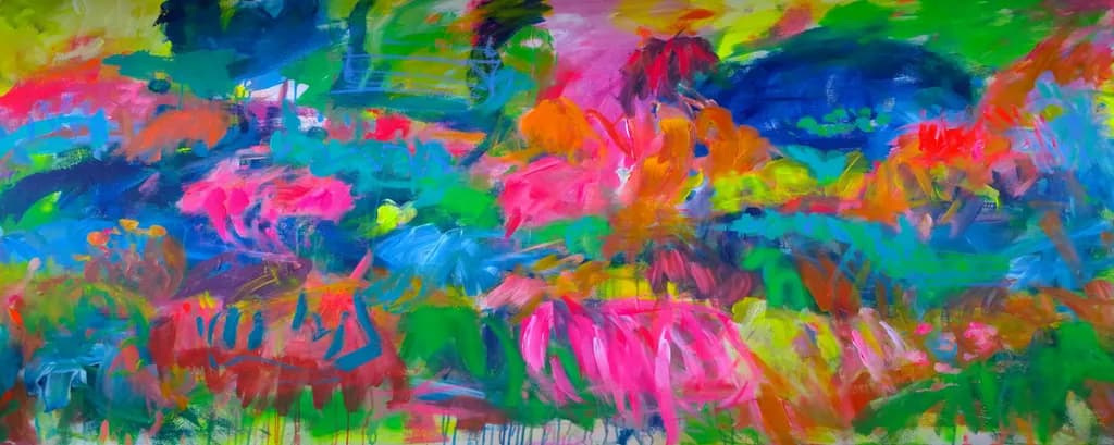 Vibrant Whispers of Nature: A Kaleidoscope of Colorful Emotions in Abstract Expressionism