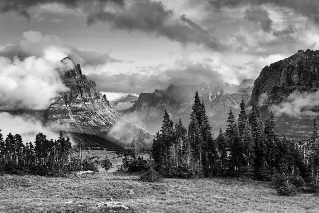 Logan Pass Monochrome