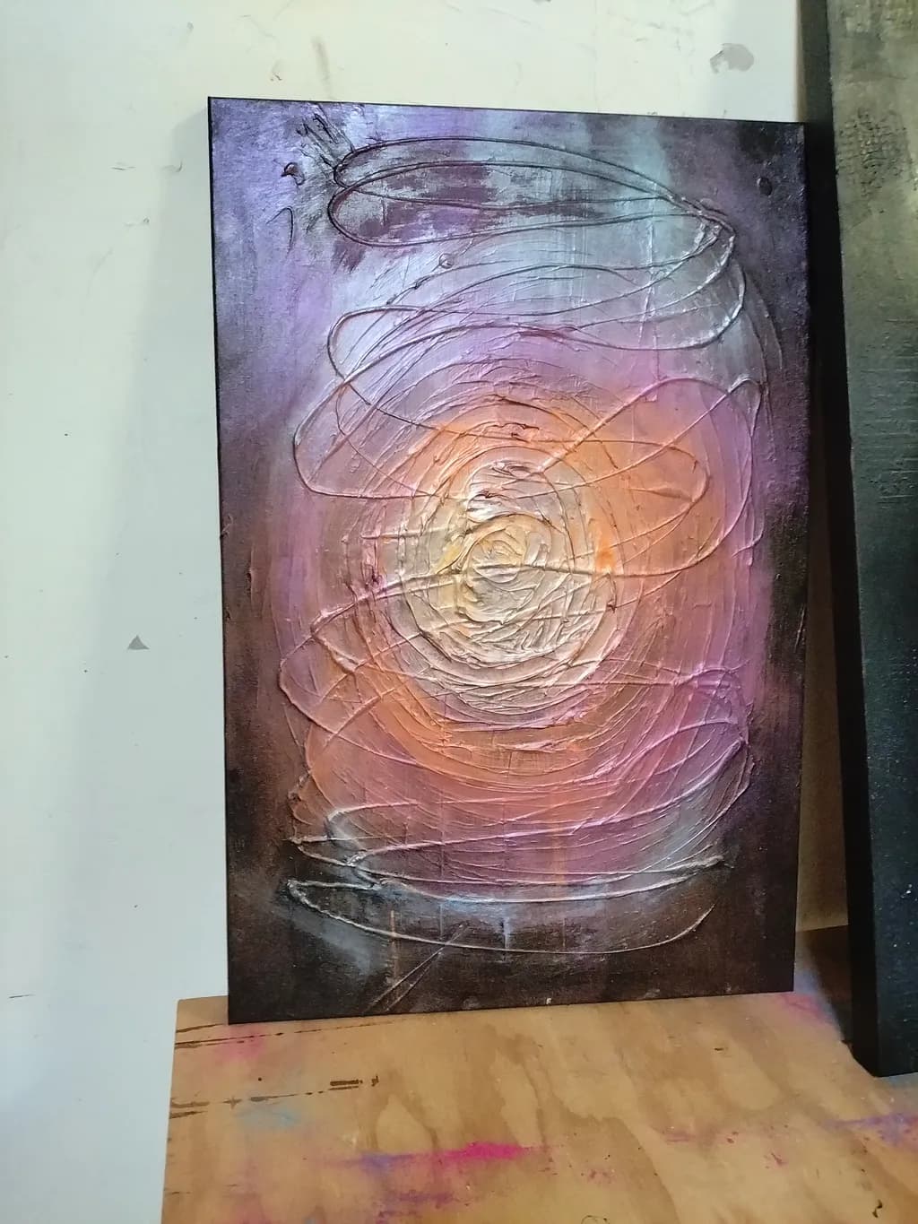 Ethereal Whirl: A Journey Through Color and Texture