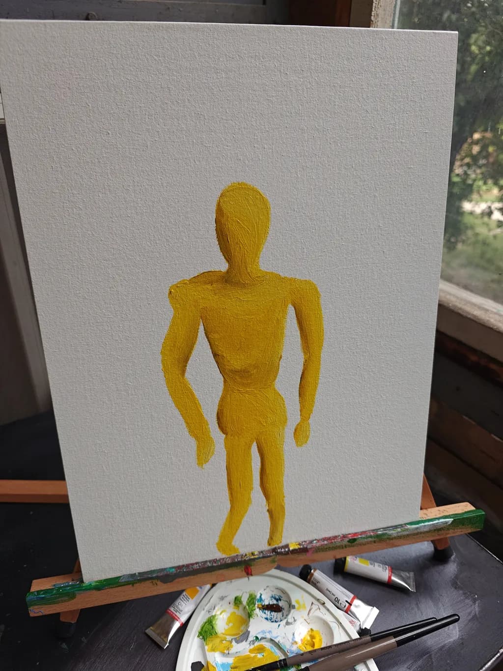 Yellow Figure Study