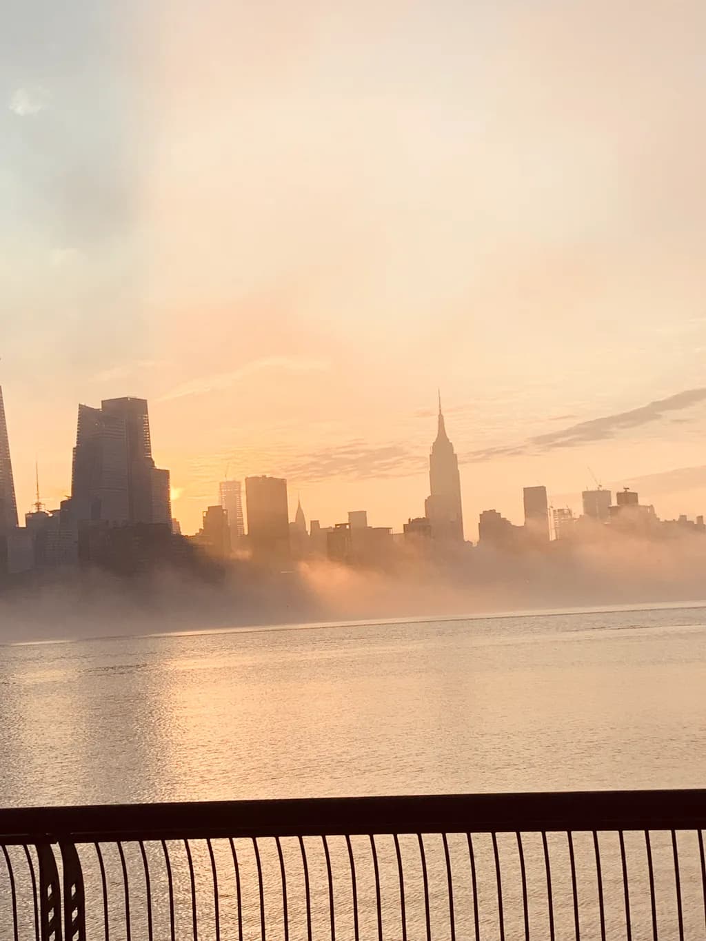Misty City Skyline