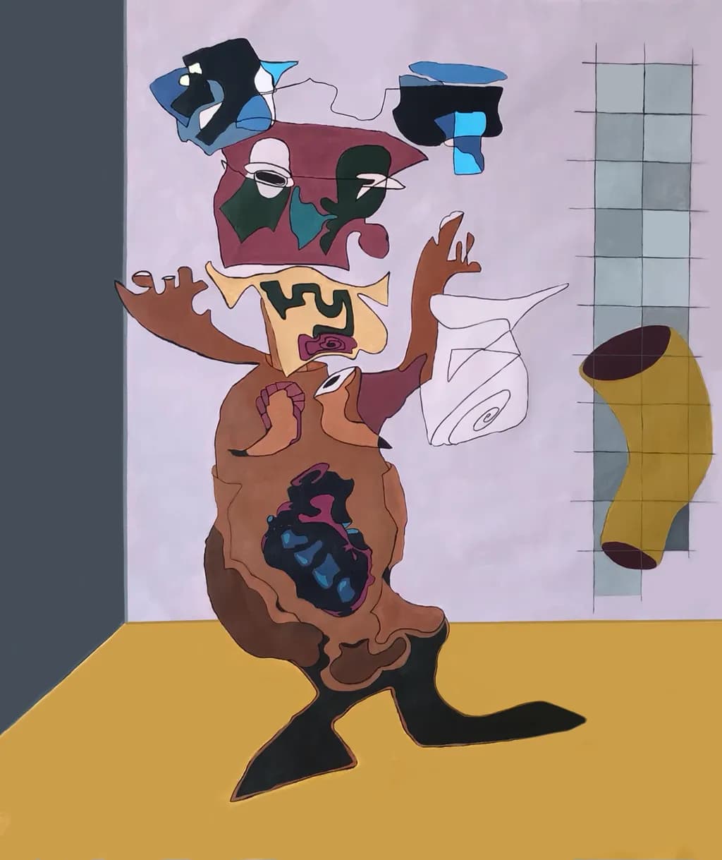 Whimsical Distortions: A Playful Journey Through Abstract Expressionism