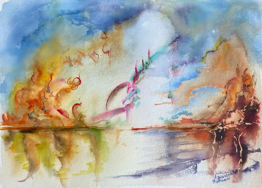 Whispers of Dawn: A Watercolor Journey Through Light and Color