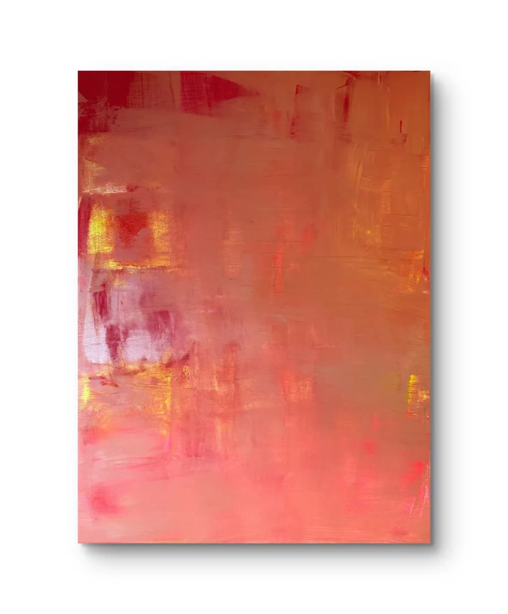 Radiant Warmth: An Abstract Journey Through Color and Texture