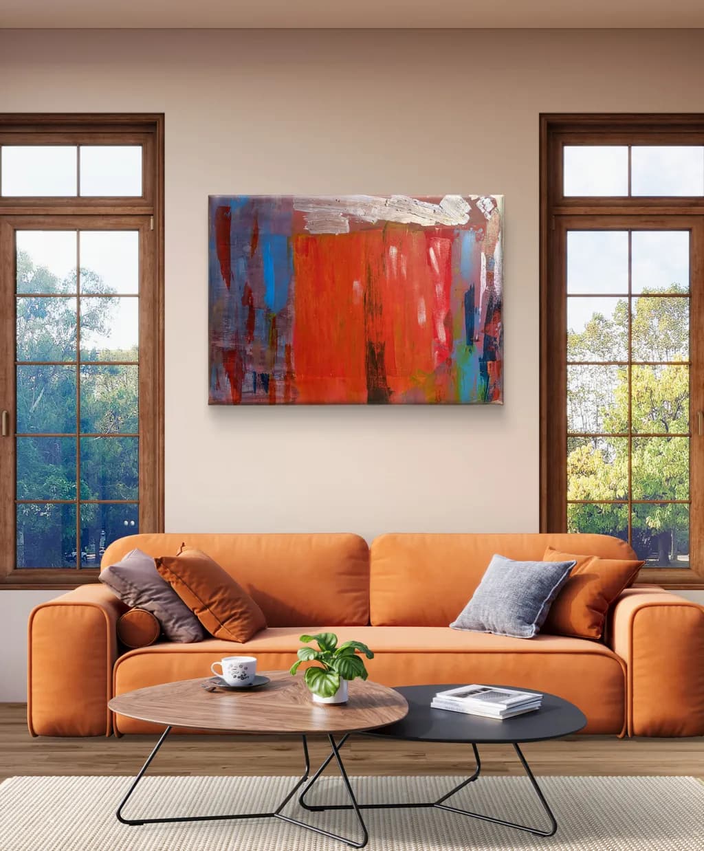 Vibrant Harmony: A Contemporary Dance of Color and Light in Modern Artistry