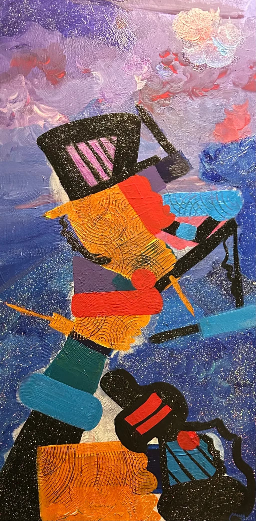 Vibrant Whispers: A Dance of Color and Form in Abstract Expressionism