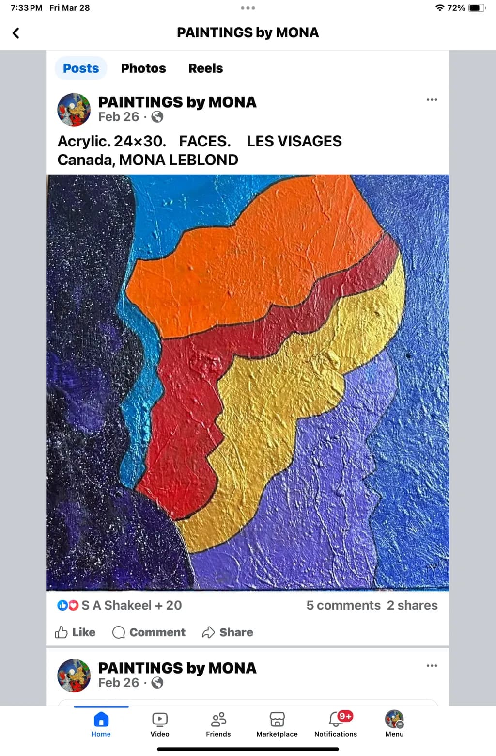 Vibrant Faces: A Colorful Exploration of Identity and Emotion in Acrylic Art