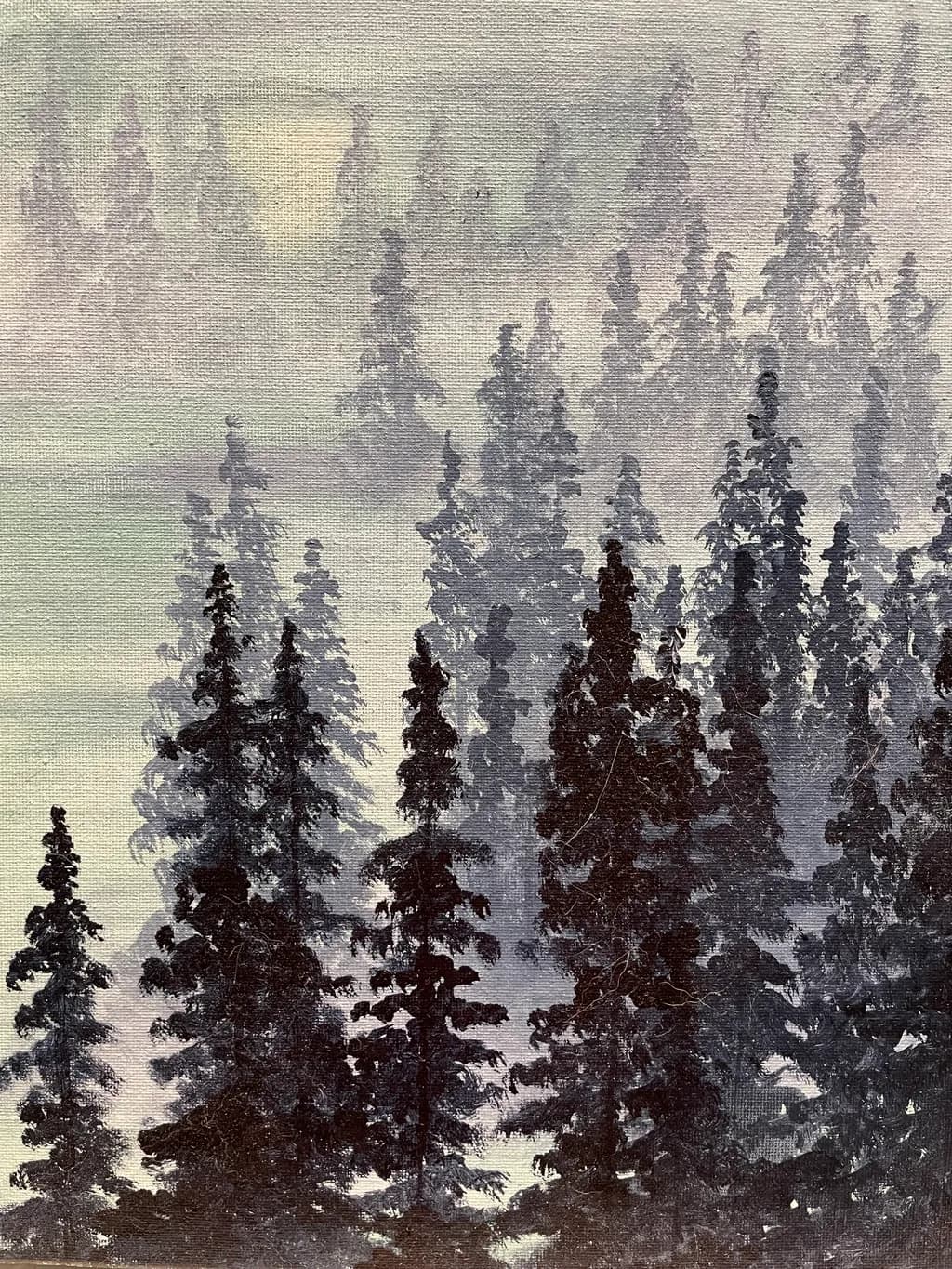 Misty Forestscape