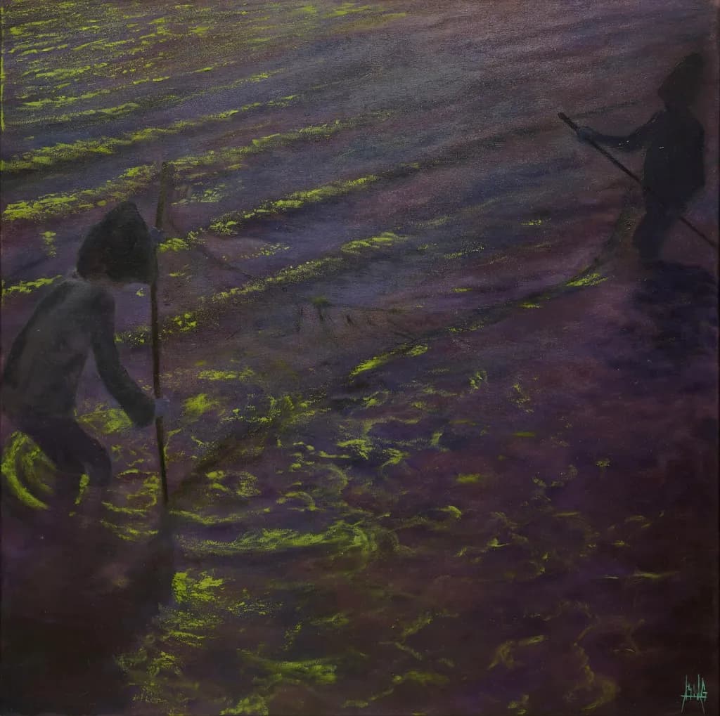 Whispers of the Tide: A Dance of Shadows and Light in the Water