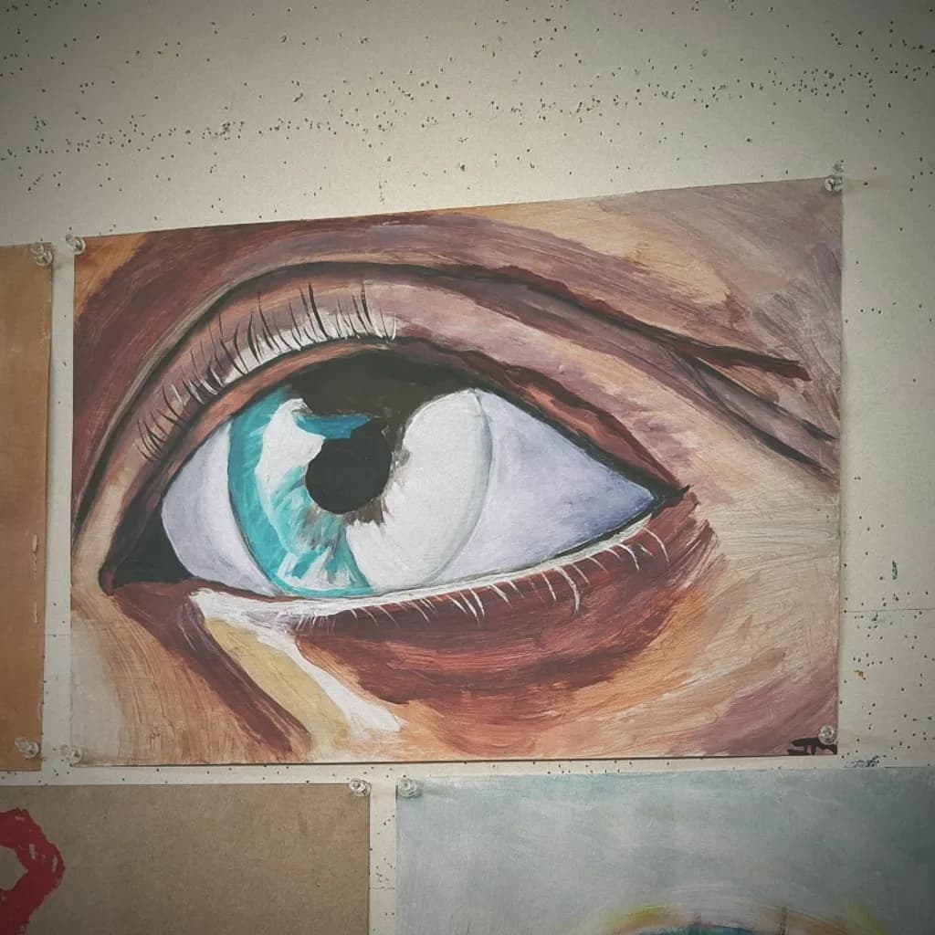 Visionary Depth: A Captivating Study of the Human Eye in Vibrant Hues