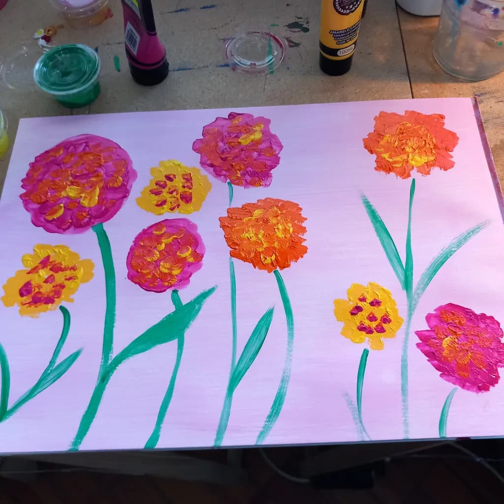 Vibrant Floral Symphony: A Colorful Celebration of Nature's Beauty