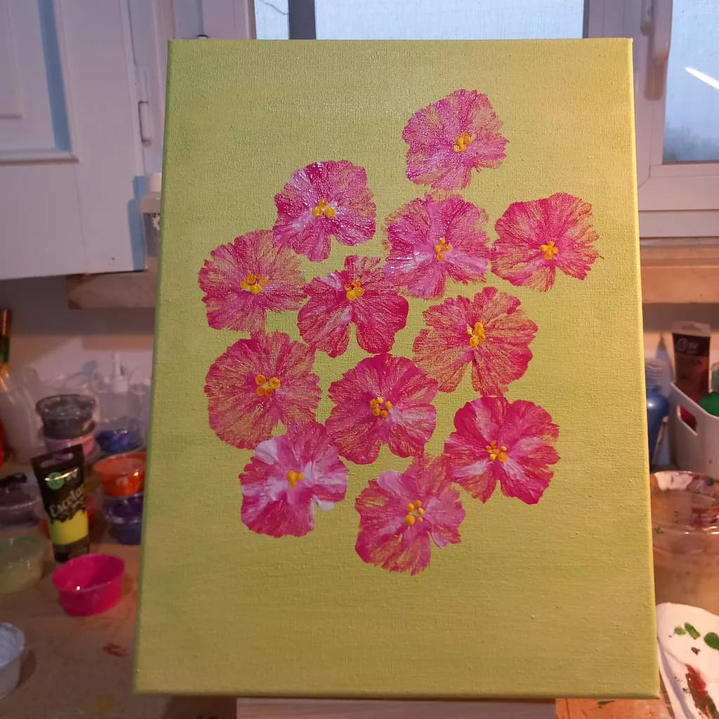 Vibrant Blossoms: A Colorful Floral Canvas Celebration