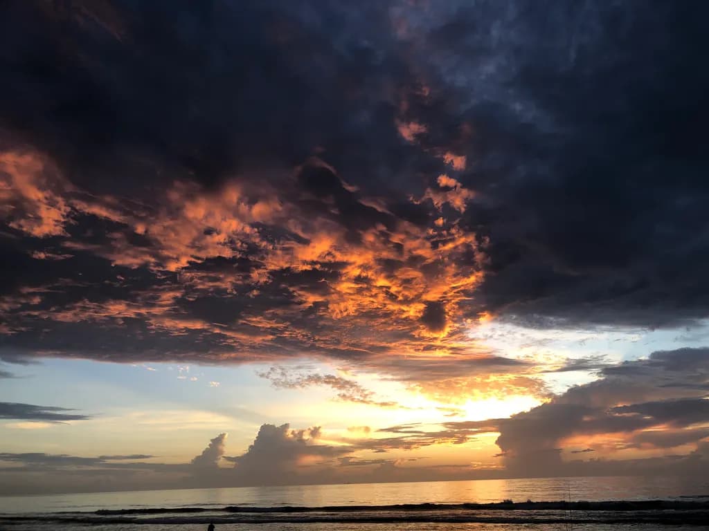 Serene Sunset Symphony: A Dance of Colors in the Sky and Water