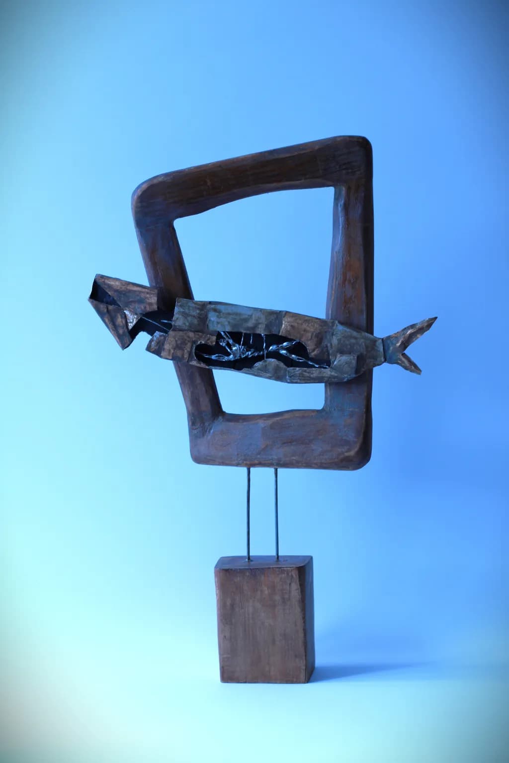 Framed Fish Sculpture