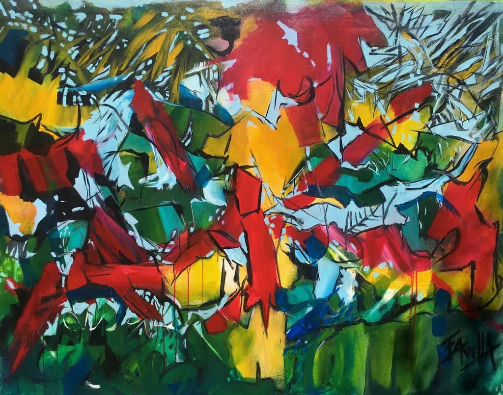 Vibrant Chaos: A Dance of Color and Emotion in Abstract Expressionism