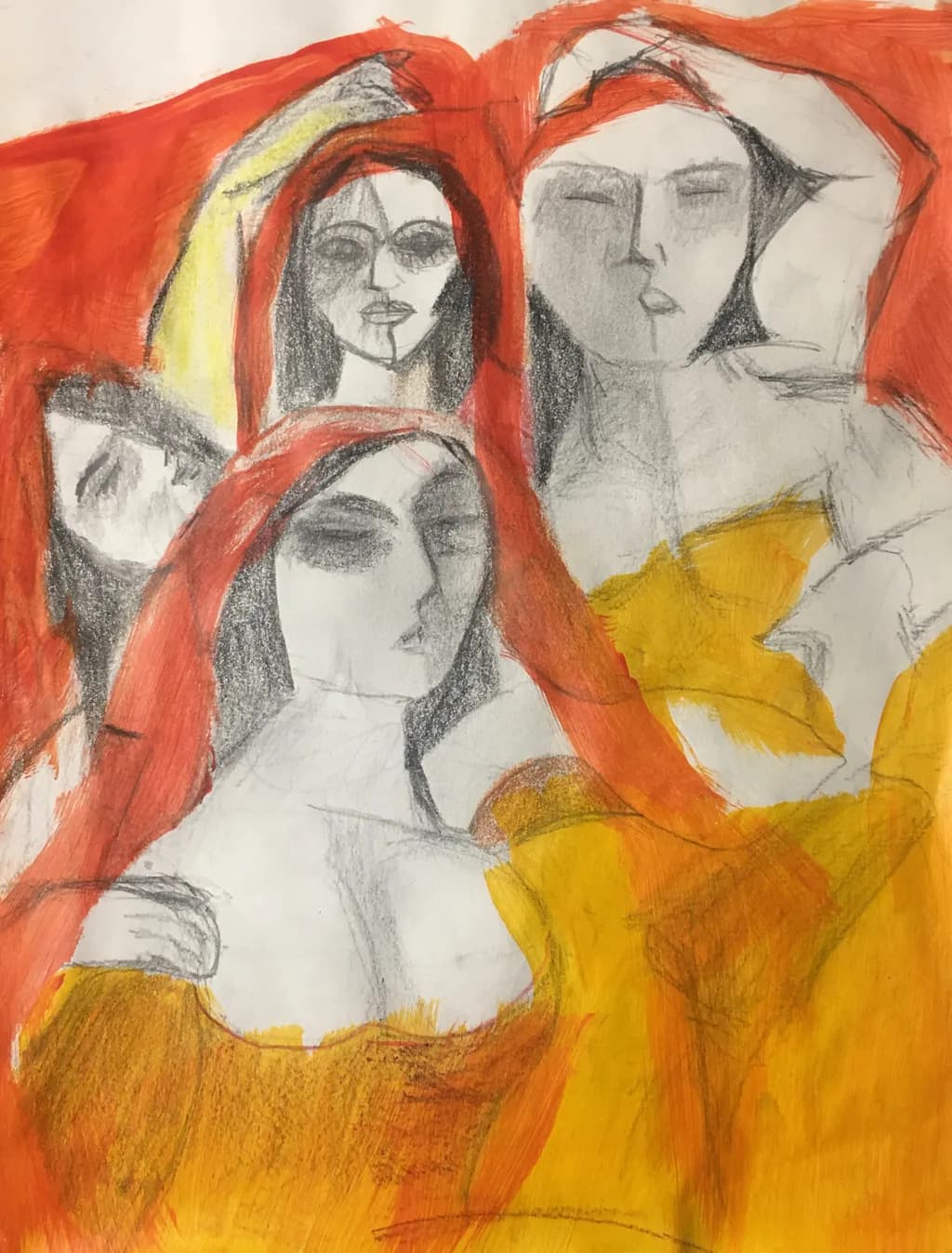 Whispers of Color: A Dance of Emotion and Identity in Bold Hues
