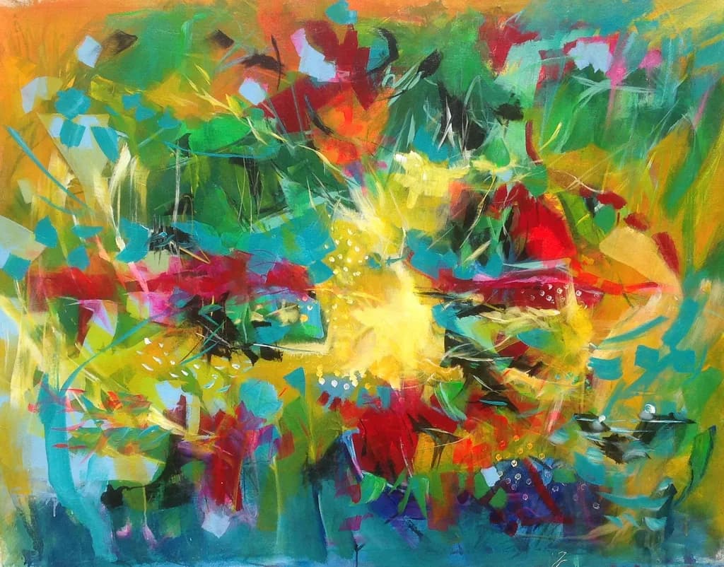 Vibrant Harmony: A Dance of Color and Emotion in Abstract Expressionism
