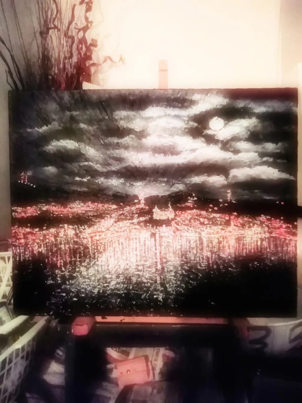 Whispers of the Moonlit Waters: A Serene Nightscape Reflection