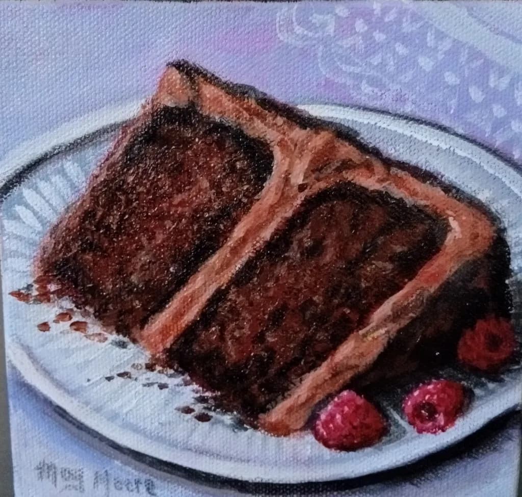 Decadent Chocolate Delight: A Slice of Indulgence with Raspberries