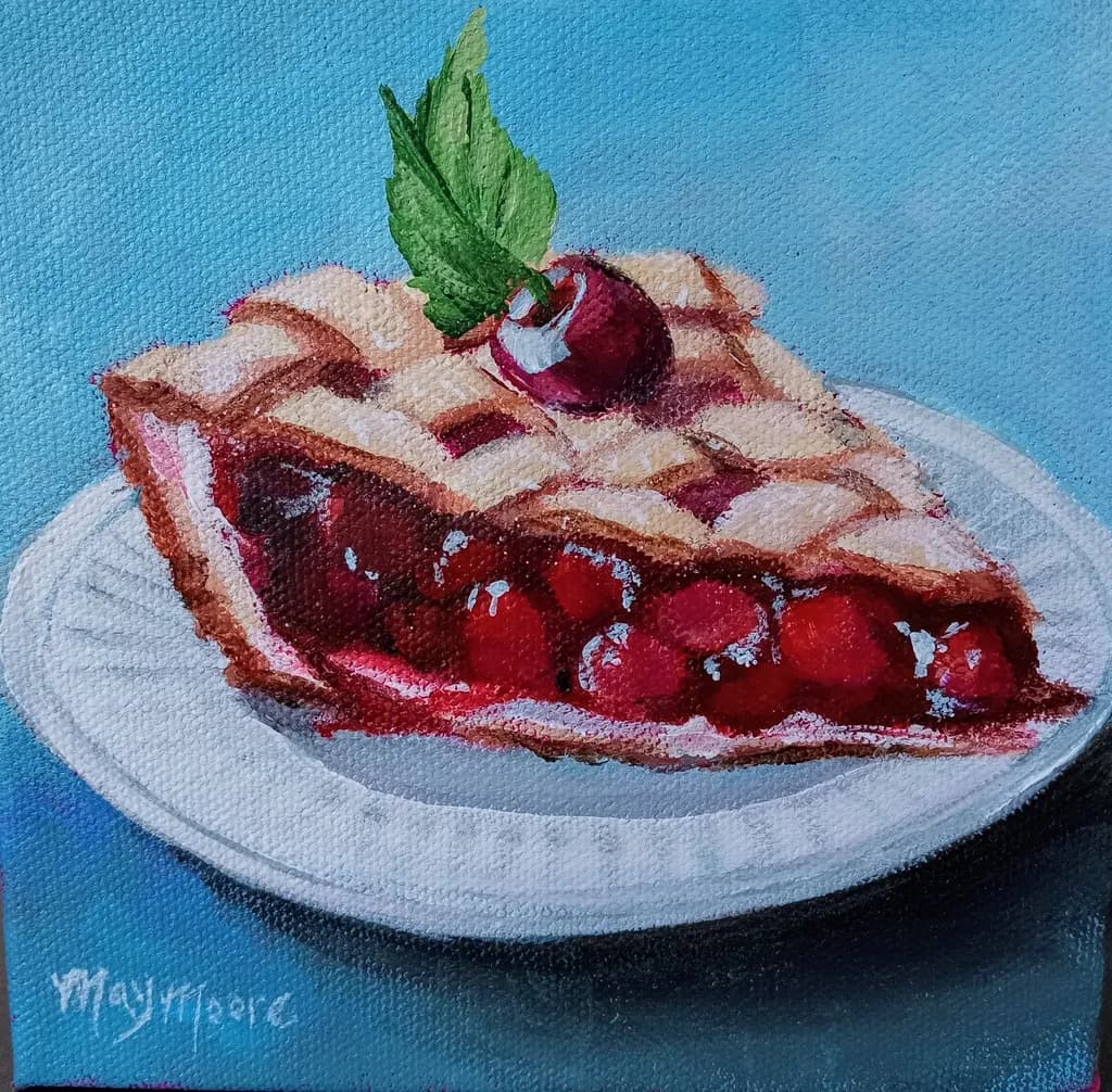 Cherry Delight: A Slice of Summer Bliss on a Plate
