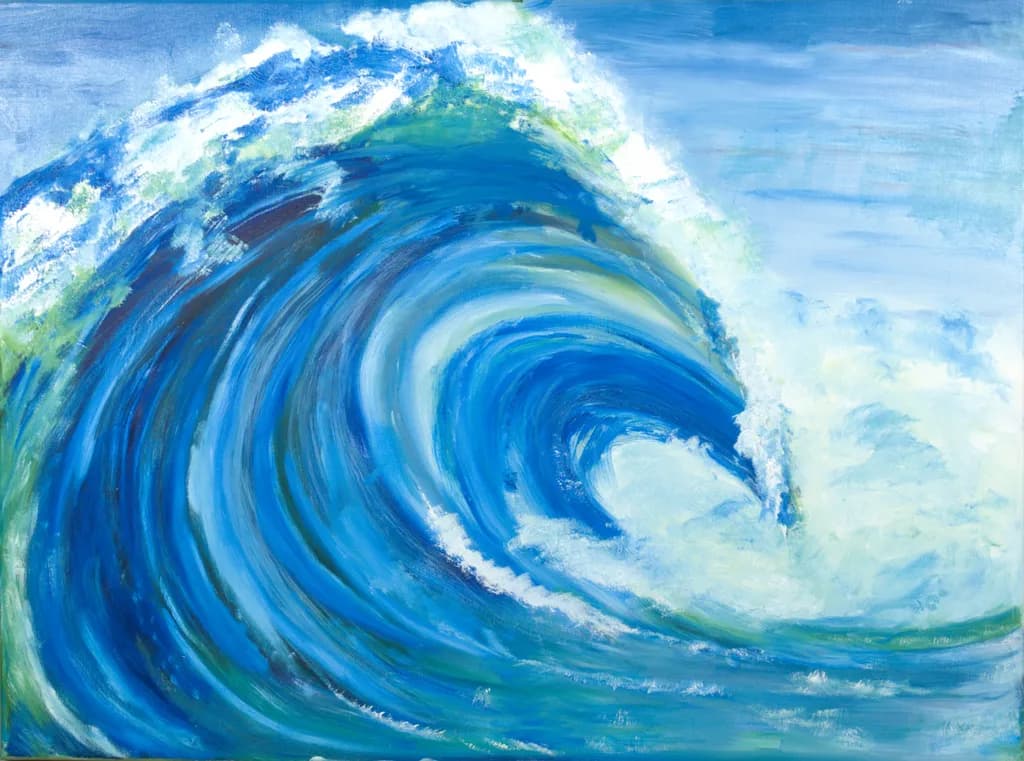 Ocean's Embrace: A Dance of Waves and Sky