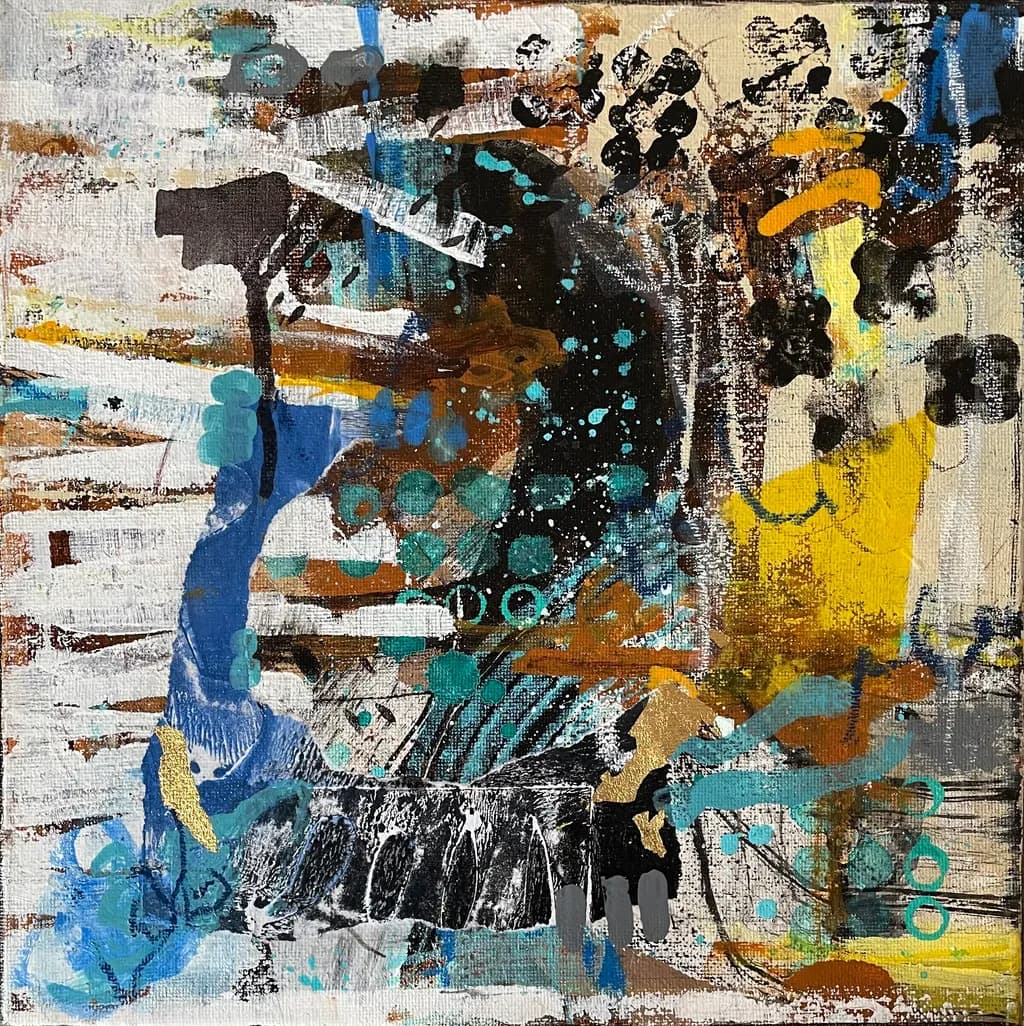 Vibrant Chaos: An Expressionistic Journey Through Color and Texture