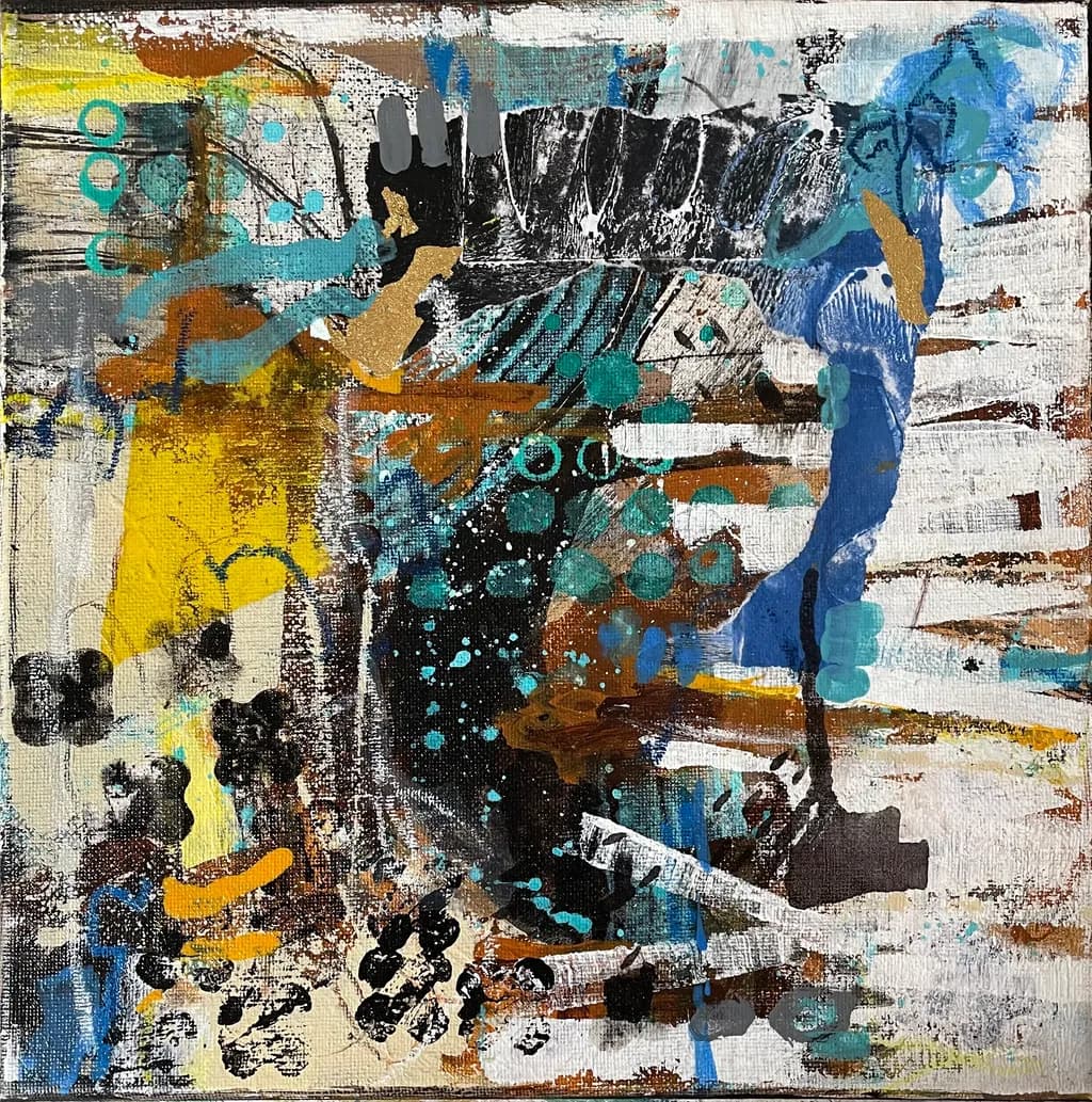 Vibrant Echoes: A Dance of Color and Texture in Abstract Expressionism