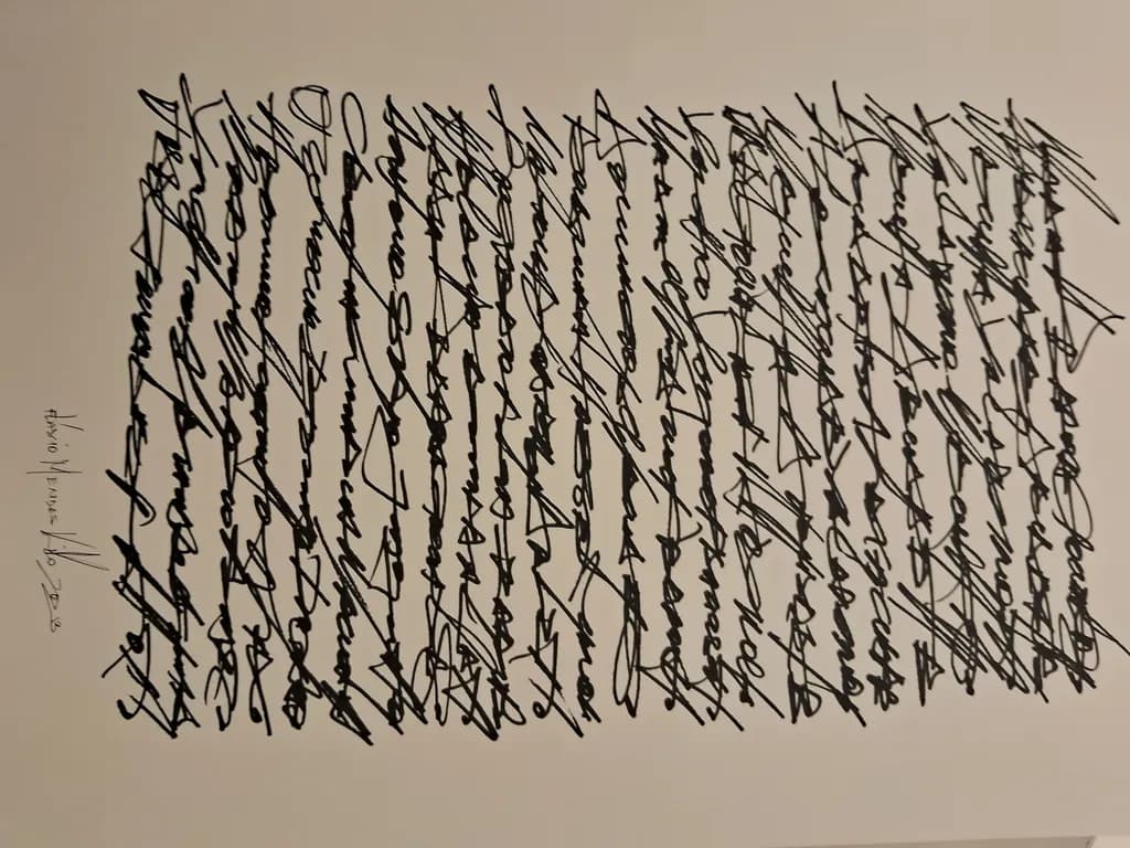 Chaotic Expressions: An Abstract Journey Through Black Lines and Artistic Freedom