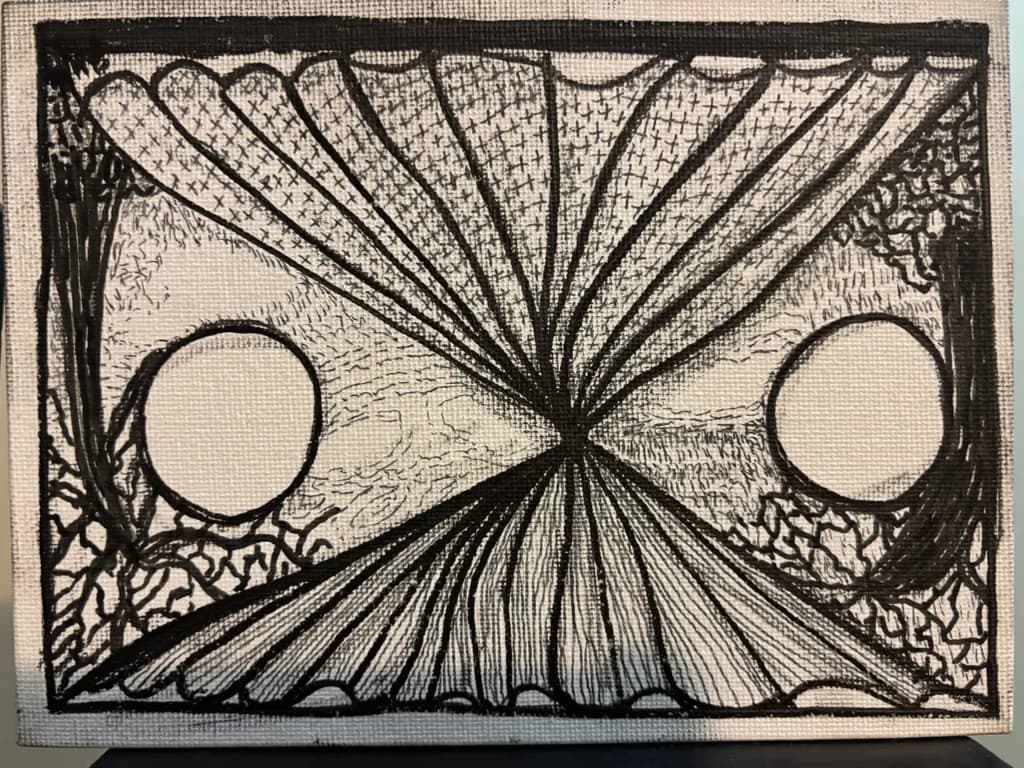 Monochrome Harmony: An Abstract Exploration of Geometric Lines and Textures