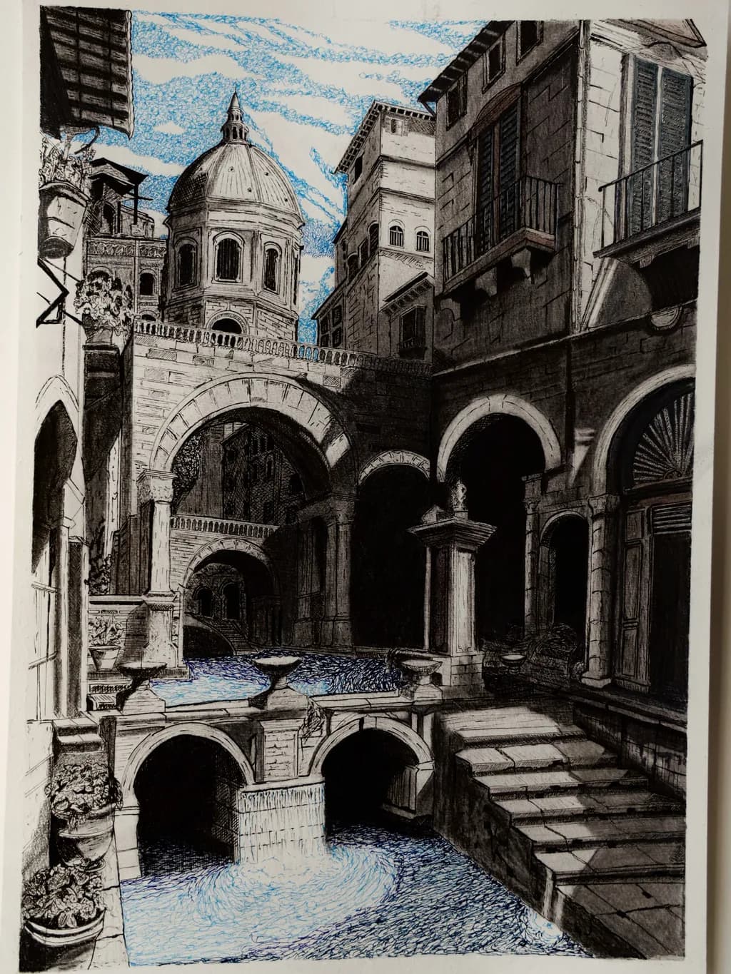 Whispers of the Past: A Serene Courtyard Escape