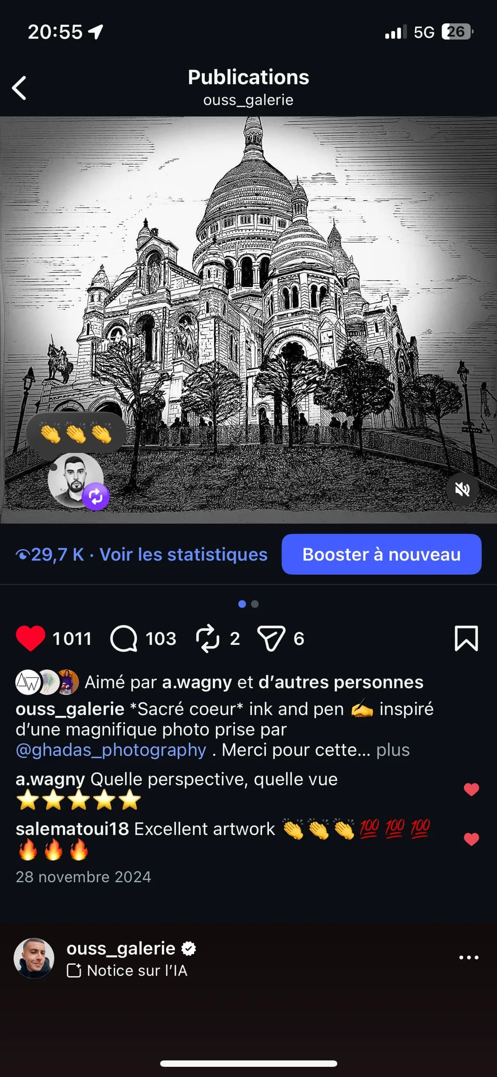 Sacré Coeur Sketch