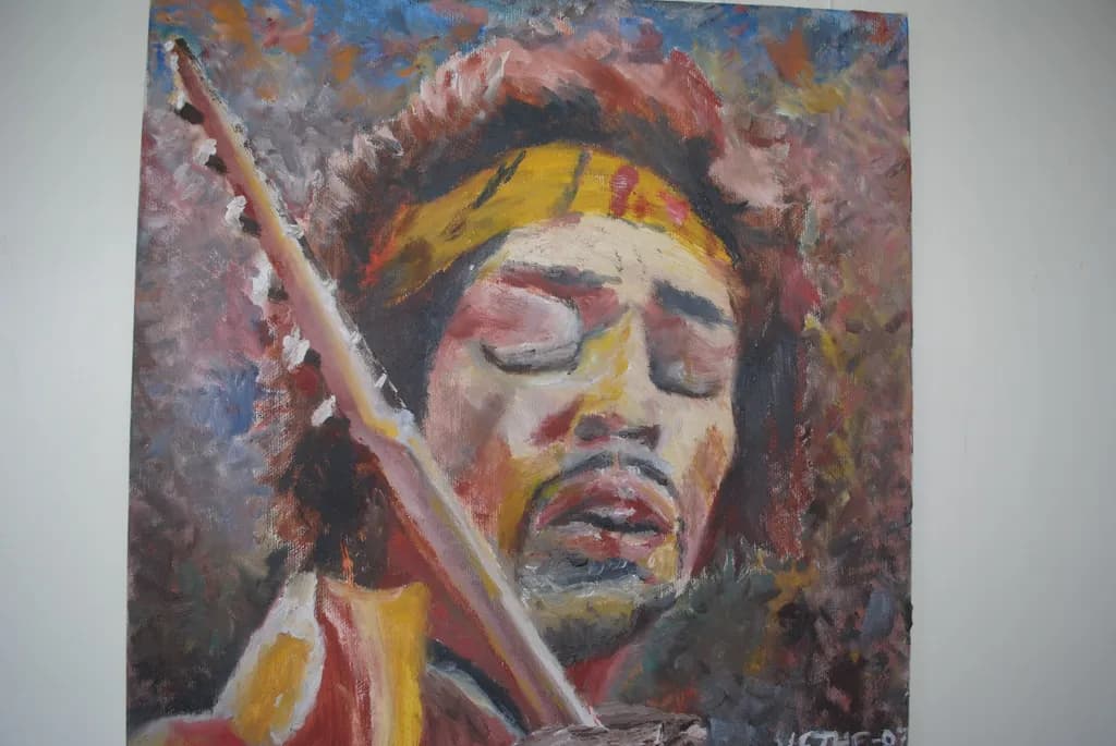 Vibrant Reverie: The Soulful Essence of a Guitar Legend