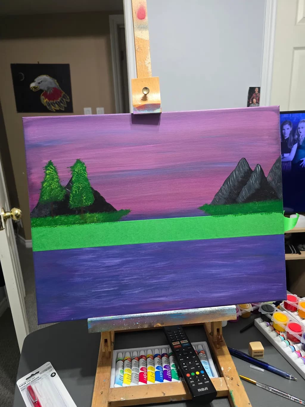 Whispers of Twilight: A Serene Landscape of Mountains and Reflections